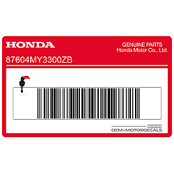 Autocollant de réservoir, côté gauche