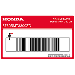 Autocollant, côté droit