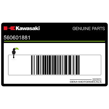 Frame cowling decal, right side