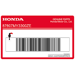 Adesivo posteriore coda carena