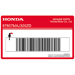 Adesivo posteriore coda carena