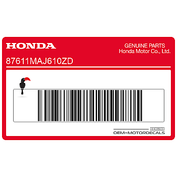 Pegatina para carenado frontal, lado izquierdo