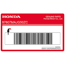 Naklejka na tylną owiewkę / zadupek