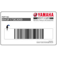 YAMAHA Kontpaneel sticker, linkerkant BW3-F173E-30-00