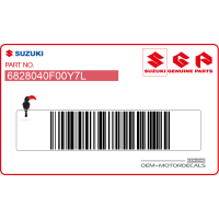 SUZUKI Naklejka na osłonę boczną 68280-40F00-Y7L