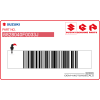 SUZUKI Zijpaneel sticker 68280-40F00-33J