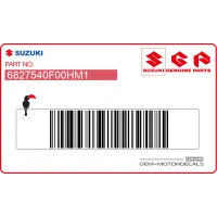 SUZUKI Autocollant de carénage supérieur avant 68275-40F00-HM1
