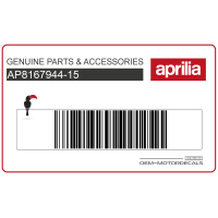 APRILIA Duo seat kapje sticker, rechterkant AP8167944-15