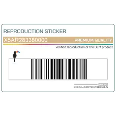 Zijpaneel sticker, rechterkant Zijpaneel sticker, rechterkant