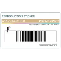 REPRODUCTION Zijpaneel stickers set, rechterkant X4XV283031000