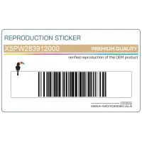 REPRODUCTION Pegatina para panel lateral, lado izquierdo X5PW283912000