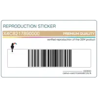 REPRODUCTION Seitenverkleidung Aufkleber, Rechte Seite X4C8217890000