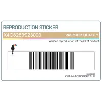 REPRODUCTION Zijpaneel sticker, rechterkant X4C8283923000