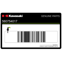 KAWASAKI Autocollant de carénage supérieur avant, côté droit 56075-4017