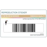 REPRODUCTION Zijpaneel stickers set, rechterkant X5EB283030000