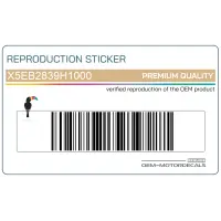 REPRODUCTION Zijpaneel sticker X5EB2839H1000