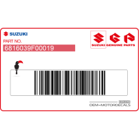 SUZUKI Autocollant carénage arrière queue 68160-39F00-019