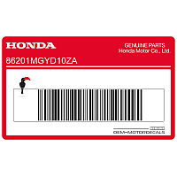 HONDA Adesivo serbatoio, lato destro 86201-MGY-D10ZA