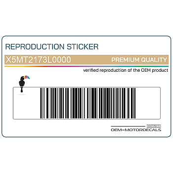 Rear seat cowl decals, set 