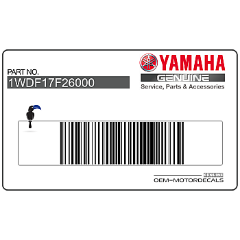 Autocollant carénage arrière queue, côté droit