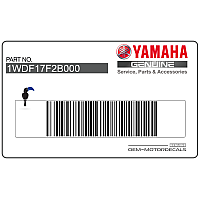YAMAHA Naklejka na tylną owiewkę / zadupek, prawa strona 1WD-F17F2-B0-00