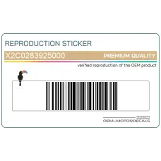 Zijpaneel sticker, rechterkant 