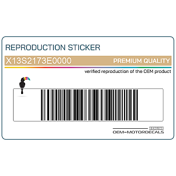 Tail cowl decal, left side 