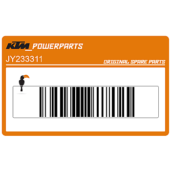 Autocollant de carénage supérieur avant, côté gauche