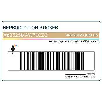 Adesivo posteriore coda carena