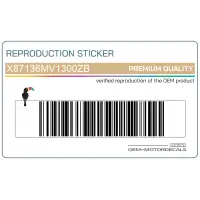 REPRODUCTION Naklejka na osłonę boczną, prawa strona X87136MV1300ZB