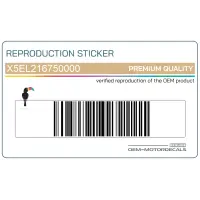 REPRODUCTION Achterspatbord sticker X5EL216750000