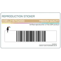 REPRODUCTION Achterspatbord sticker X5EL216752000