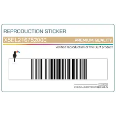 Achterspatbord sticker Achterspatbord sticker