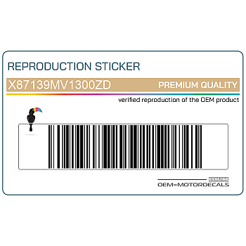 Autocollant de réservoir, côté gauche