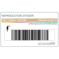 REPRODUCTION Bovenkuip sticker, linkerkant X87148MV1930ZB