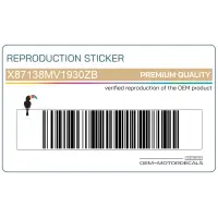 REPRODUCTION Tank decal, right side X87138MV1930ZB