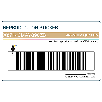 Autocollant de réservoir, côté gauche