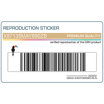 Autocollant de panneau latéral, côté gauche