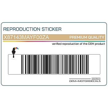 Adesivo serbatoio, lato sinistro