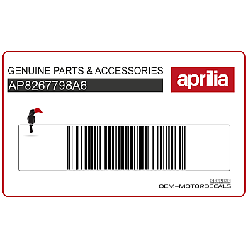 Adesivo pannello laterale, lato sinistro