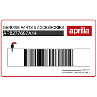APRILIA Adesivo parafango anteriore AP8277697A14