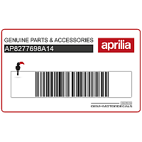 APRILIA Kotflügelaufkleber vorne AP8277698A14