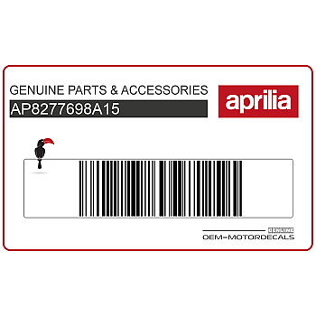 Pegatina para carenado frontal