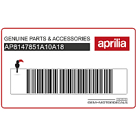 APRILIA Naklejka na przedni błotnik AP8147851A18