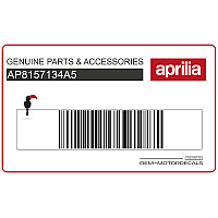 APRILIA Zestaw naklejek na dolną owiewkę, pług, prawa strona AP8157134A5