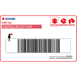 Autocollant de carénage supérieur avant, côté droit