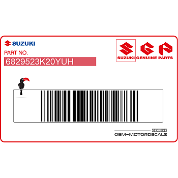 Naklejka na przednią owiewkę (czasza), lewa strona