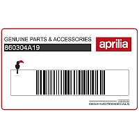 APRILIA Tankaufkleber, Satz 860304A19