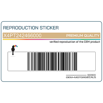 Adesivo pannello laterale, lato sinistro