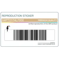 REPRODUCTION Frame cowling decal, right side X4PT2174L7000